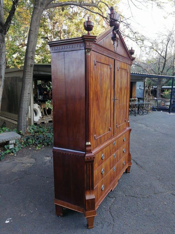 A Dutch Louis XVI Period Mahogany Armoire, Circa 1790 - Image 6