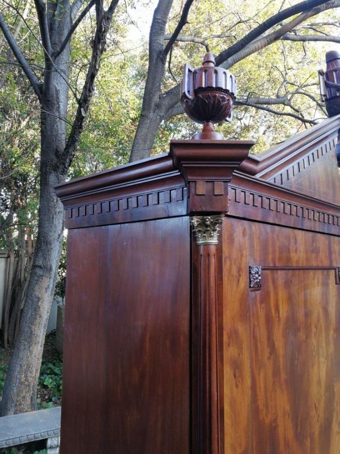 A Dutch Louis XVI Period Mahogany Armoire, Circa 1790 - Image 7