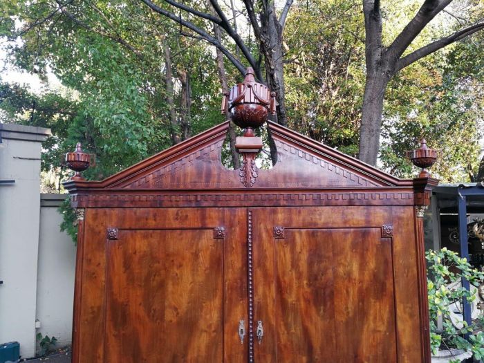 A Dutch Louis XVI Period Mahogany Armoire, Circa 1790 - Image 9