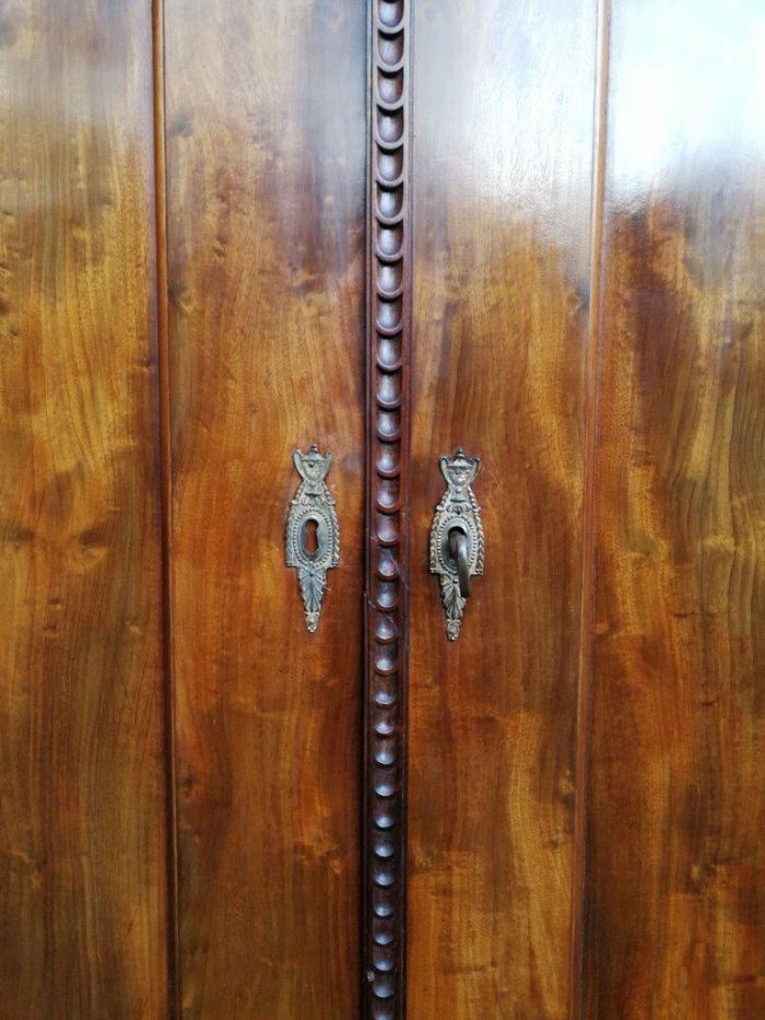 A Dutch Louis XVI Period Mahogany Armoire, Circa 1790 - Image 15