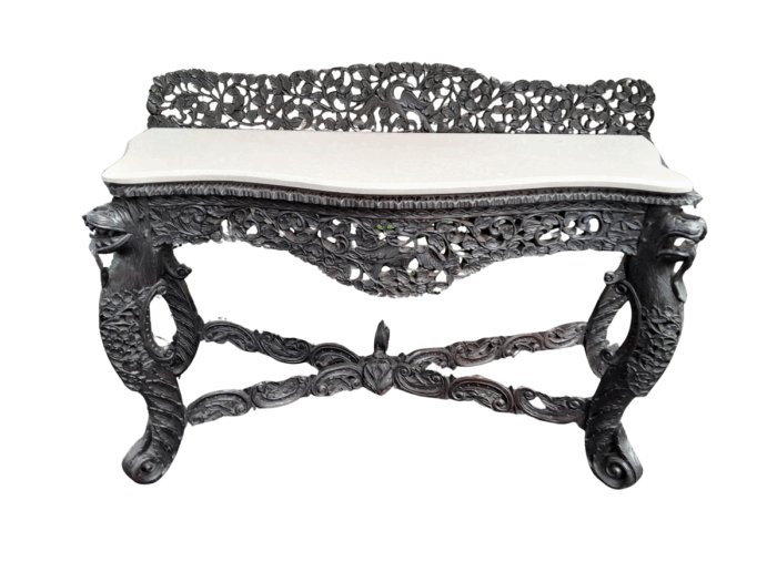 A Rare Circa 1895 Anglo Indian Rosewood Console Table / Server / Table