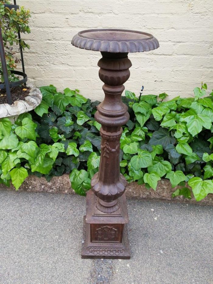Pair Of French Cast Iorn Candle Holders - Image 4