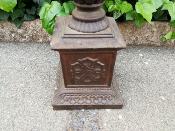 Pair Of French Cast Iorn Candle Holders - Image 5
