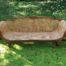 A William Iv Rosewood And Rattan Settee On Brass Castors ND