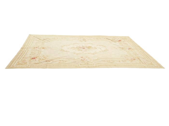 A Handmade And Large Sized French Aubusson Carpet / Rug