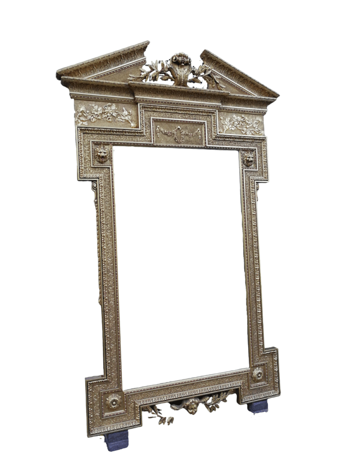 A Massive 20th Century French Gilt Bevelled Mirror