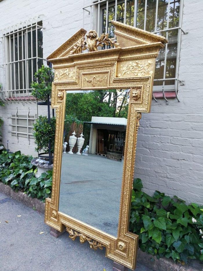 A Massive 20th Century French Gilt Bevelled Mirror - Image 4