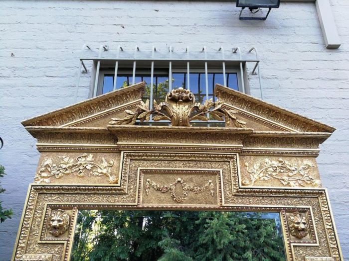 A Massive 20th Century French Gilt Bevelled Mirror - Image 6