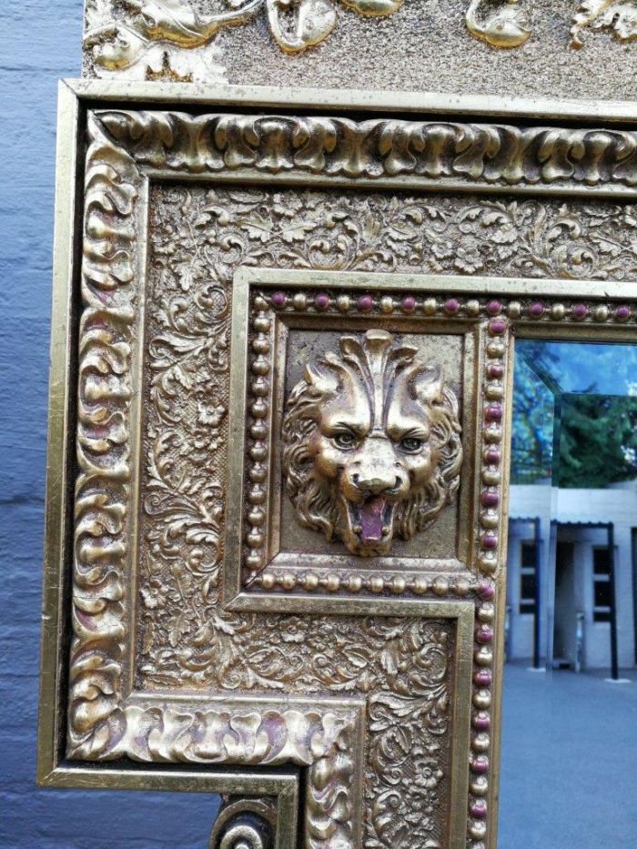 A Massive 20th Century French Gilt Bevelled Mirror - Image 9