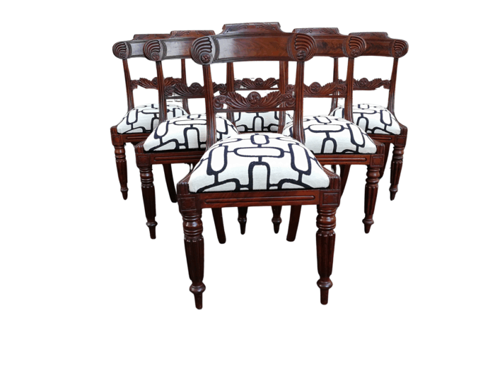 A Set Of Six William IV Mahogany Chairs