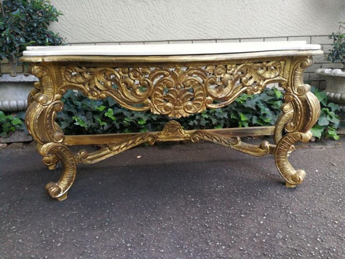 An Ornate Carved Wooden Table