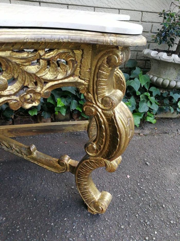 An Ornate Carved Wooden Table - Image 8