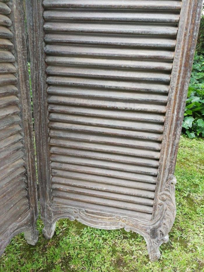 A Rococo Style Three Panel Screen With Mirrors - Image 5