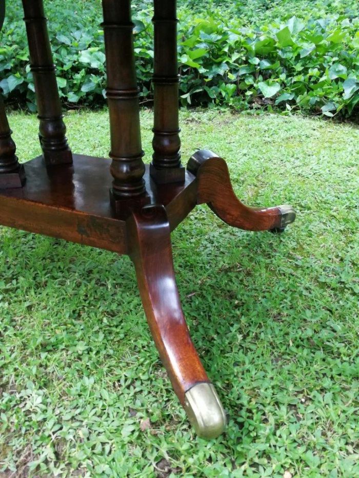 A Regency Mahogany Sofa Table On Brass Castors With Brass - Image 10