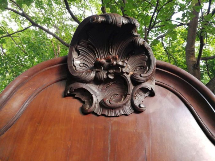 A Rare  Late 18th Century Dutch Walnut Armoire - Image 7