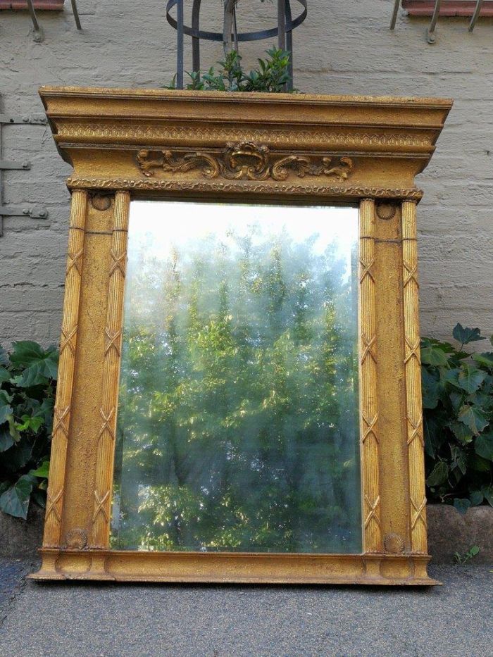 A Regency Gilt And Wood Bevelled Mirror - Image 2