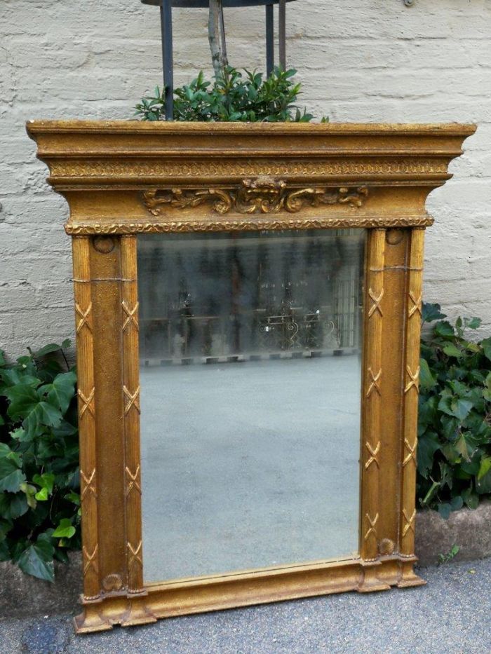 A Regency Gilt And Wood Bevelled Mirror - Image 3