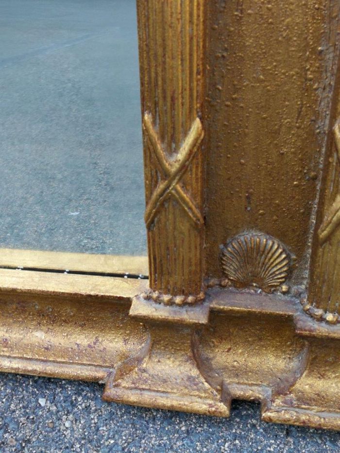 A Regency Gilt And Wood Bevelled Mirror - Image 6