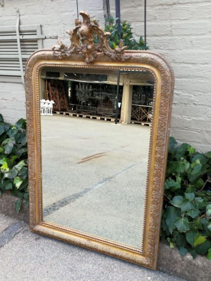 A French Gilt And Gesso Rococo Style Mirror, With Putti - Image 3