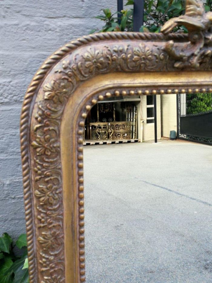 A French Gilt And Gesso Rococo Style Mirror, With Putti - Image 4