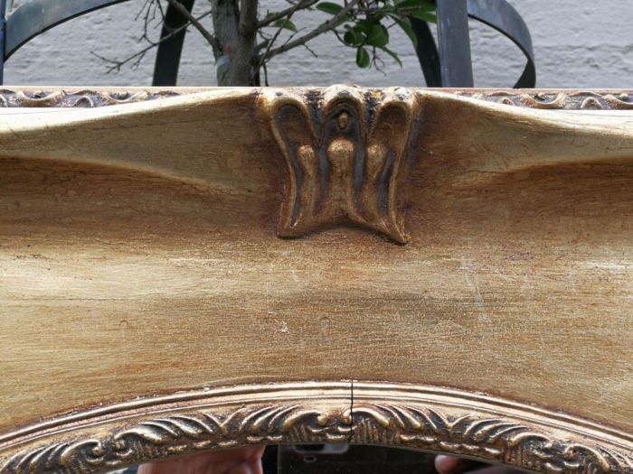 A 19th Century Style Wooden Gilt Painted Mirror - Image 5
