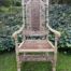 A 19th Century Charles II Style Carved Walnut Armchair In A Natural Bleached  Wooden Finish