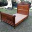 A Vintage French Carved Three-quarter Walnut Bed