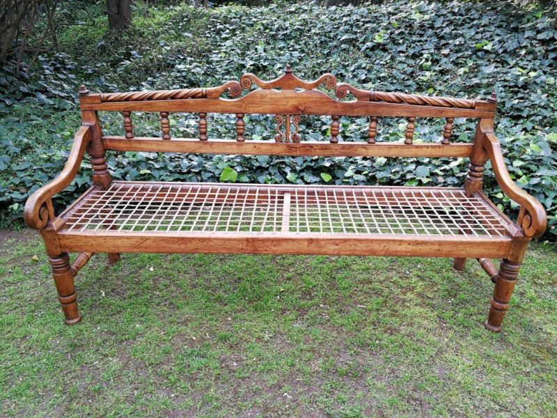 A Late 18th/early 19th Century Cape Yellowwood Riempie Bench The