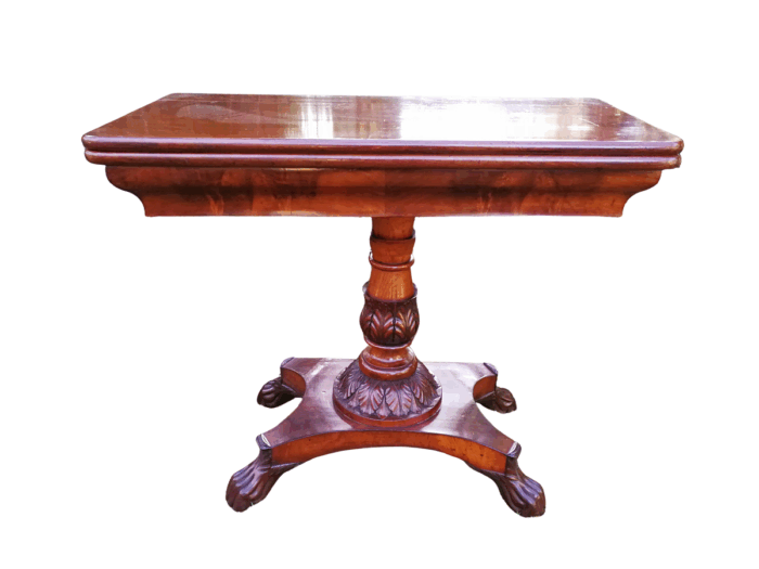 A Victorian Mahogany Folding Tea Table