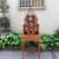 Italian Chippendale Cathedral Style Mahogany Architectural Birdcage Circa 1950's