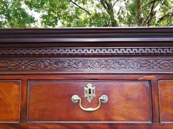 An Antique George III Mahogany Tallboy Chest - Provenance Sotheby’s London - Image 8