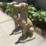 A Pair of 20th Century Architectural Cement Greyhound Statues