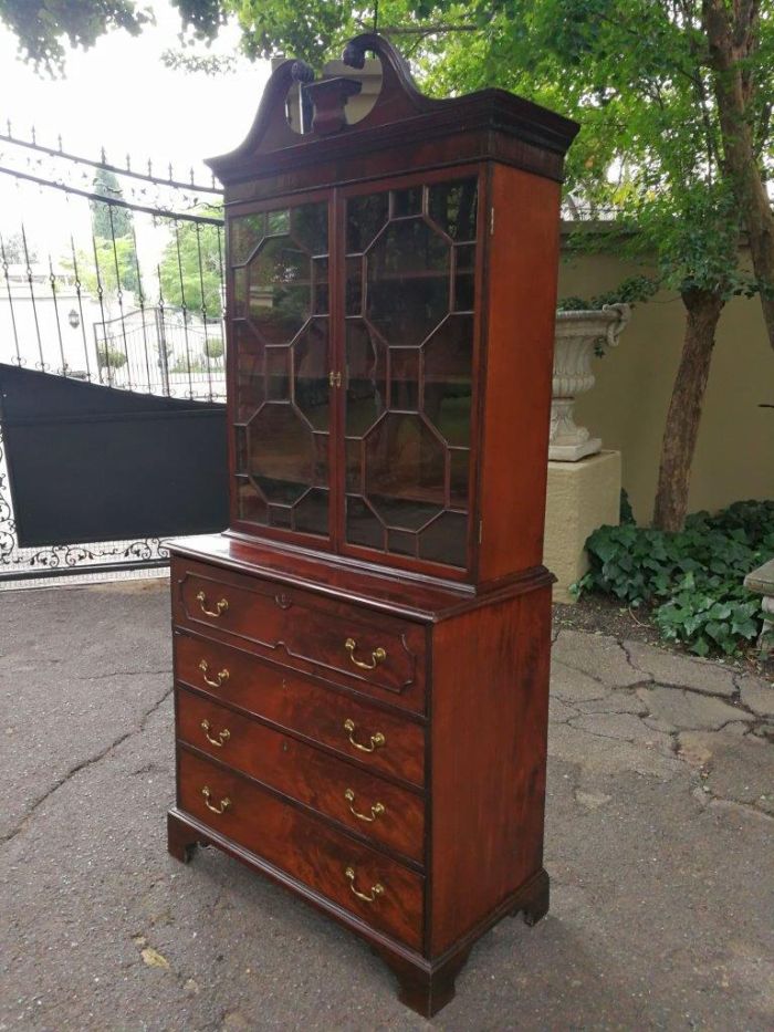 George III Mahogany Secretaire Cabinet Circa 1800 - Image 3