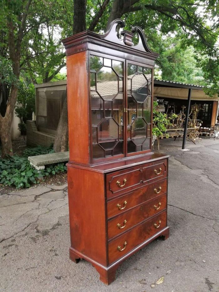 George III Mahogany Secretaire Cabinet Circa 1800 - Image 4