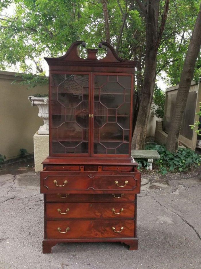 George III Mahogany Secretaire Cabinet Circa 1800 - Image 6