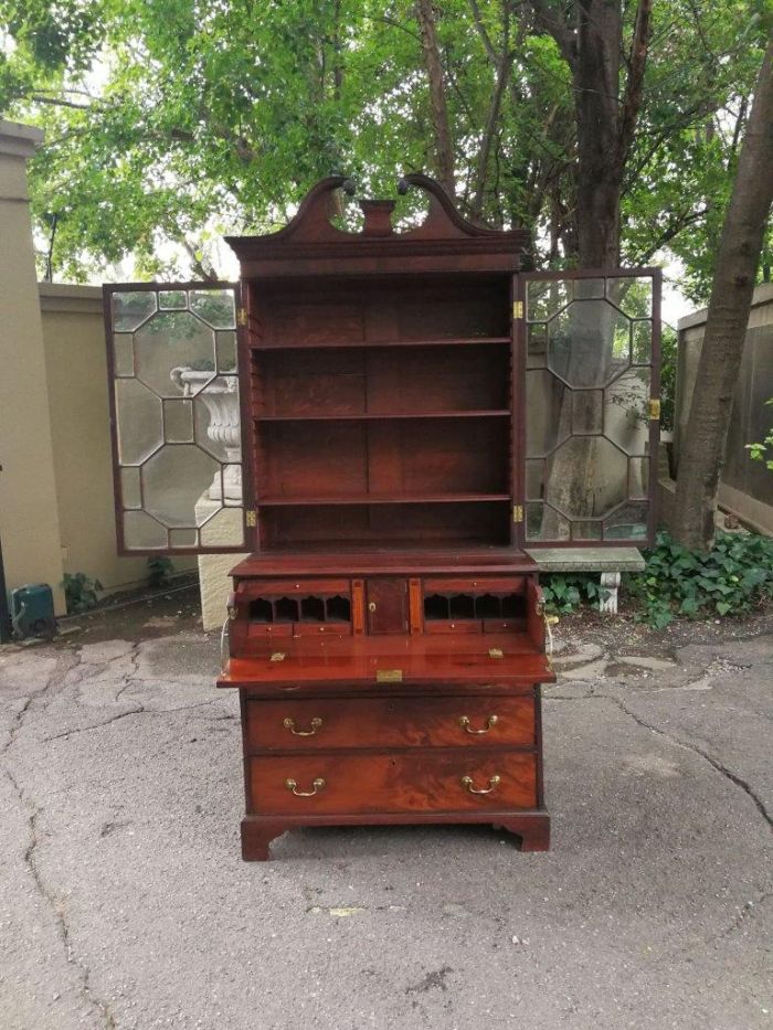 George III Mahogany Secretaire Cabinet Circa 1800 - Image 7