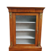 A Circa 1905 Victorian Walnut, Mahogany and Burr-walnut Pier Cabinet with Lock and Key