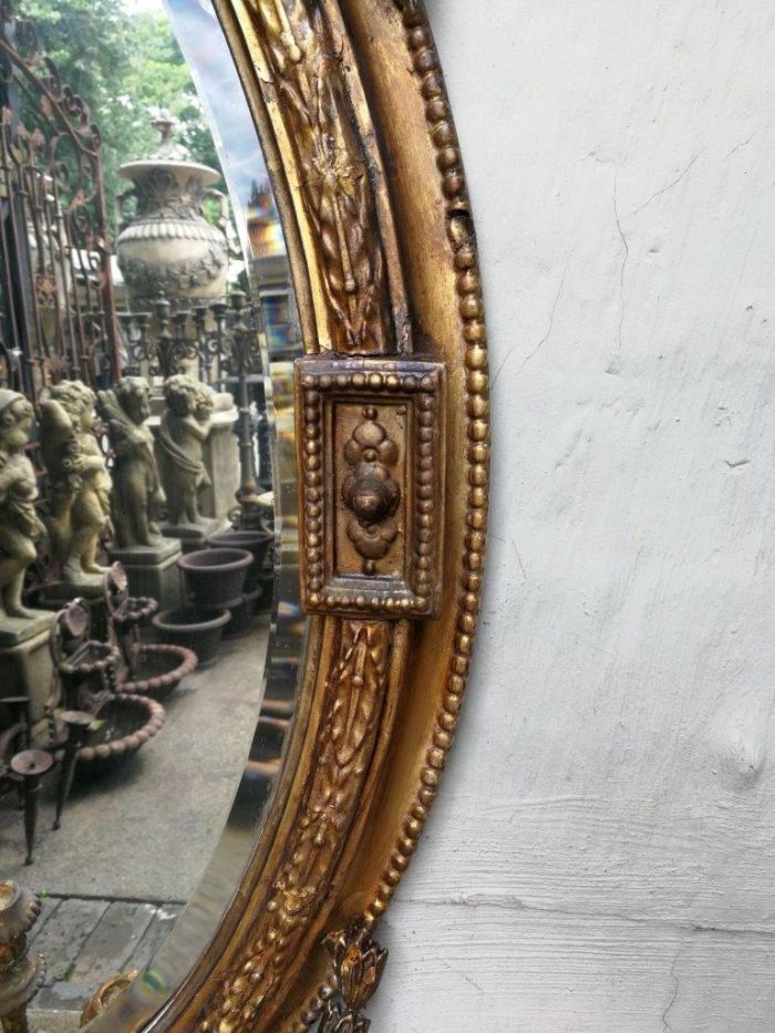 A 19th Century French Bevelled Gilt Wood Mirror - Image 6