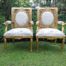 A Pair Of Carved And Hand Gilded French Style Armchairs