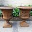 A Pair Of 20th Century French Cast Iron Planters / Urns