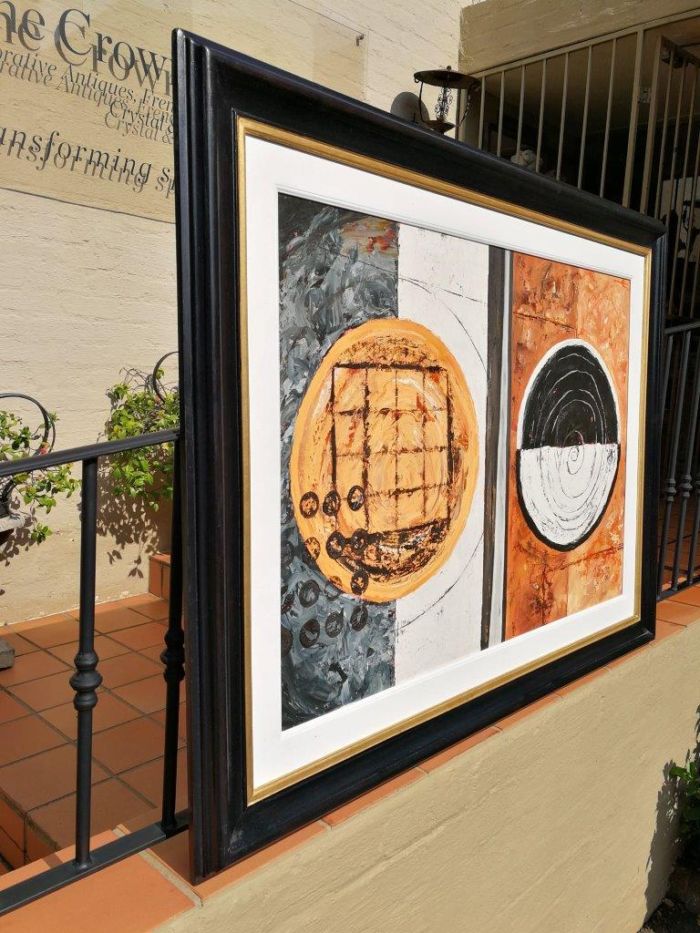 An Abstract Circles Signed and Dated '06, J Smuts (SA -) - Image 3