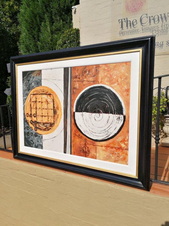 An Abstract Circles Signed and Dated '06, J Smuts (SA -) - Image 4