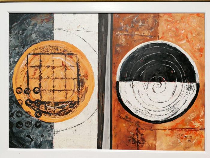 An Abstract Circles Signed and Dated '06, J Smuts (SA -) - Image 5