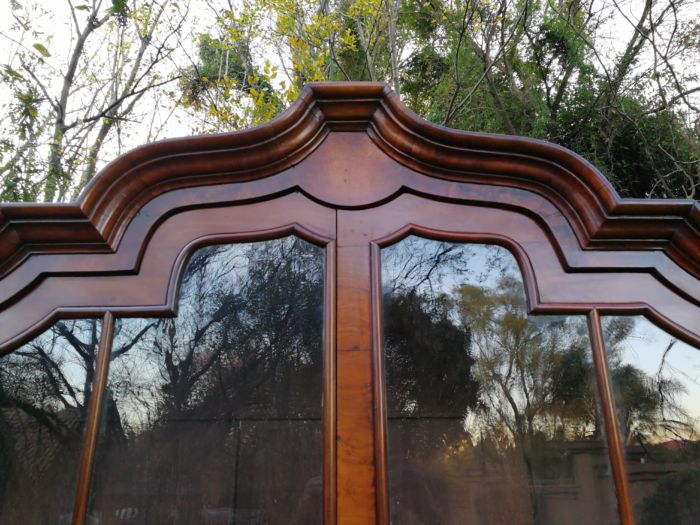 An 18th Century Walnut Vitrine with Keys and Original Brass Handle - Image 6