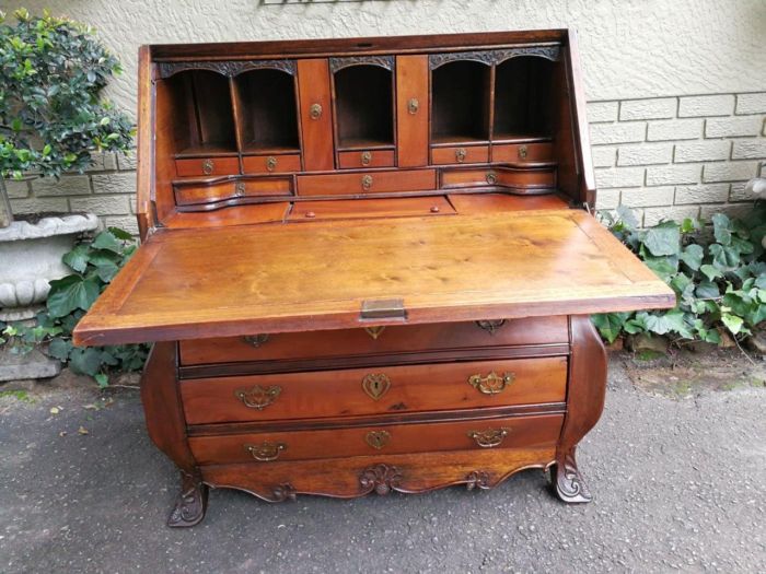 An Extremely Rare 19th Century Dutch Colonial Secretaire/ Desk - Image 6