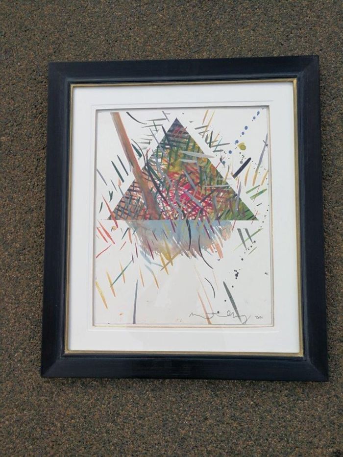 A Set Of Three Water Colour On Paper Framed In An Ornate Gilded Frame.  Each Signed And Dated 2021 By Matthew Hindley. Provenance Corporate Collection - Image 4