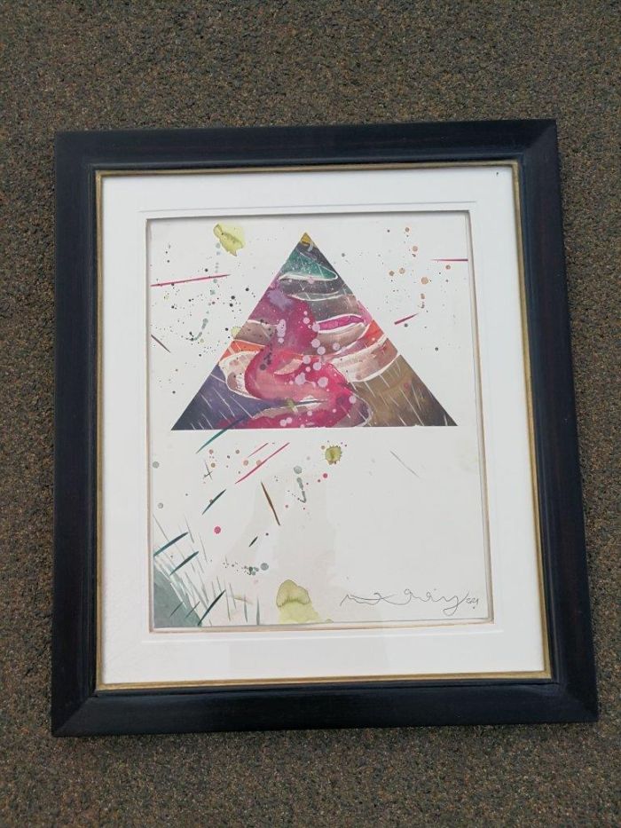 A Set Of Three Water Colour On Paper Framed In An Ornate Gilded Frame.  Each Signed And Dated 2021 By Matthew Hindley. Provenance Corporate Collection - Image 6