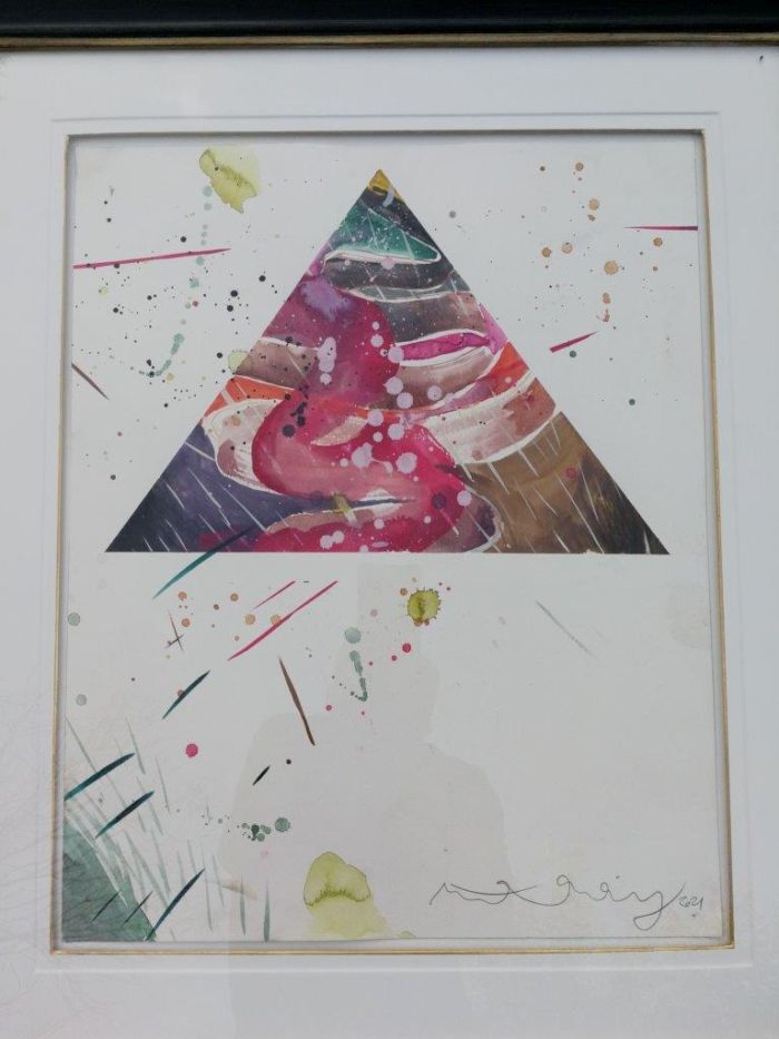 A Set Of Three Water Colour On Paper Framed In An Ornate Gilded Frame.  Each Signed And Dated 2021 By Matthew Hindley. Provenance Corporate Collection - Image 7