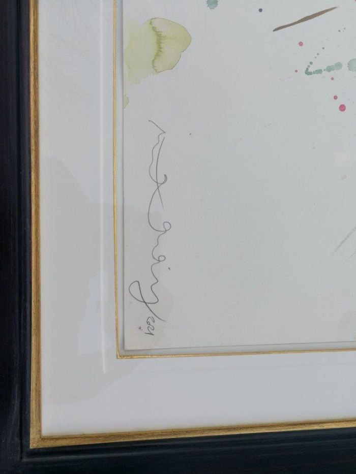 A Set Of Three Water Colour On Paper Framed In An Ornate Gilded Frame.  Each Signed And Dated 2021 By Matthew Hindley. Provenance Corporate Collection - Image 8