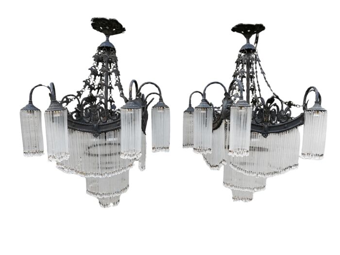 A Rare Pair Of French Chandeliers